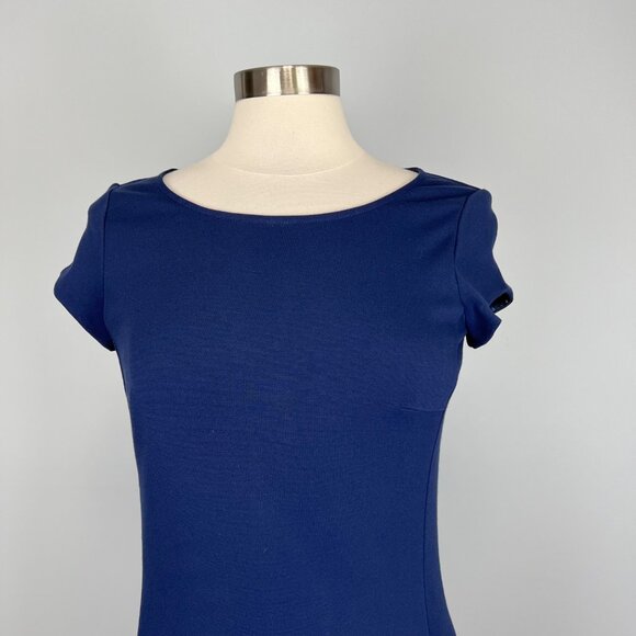 Liu Jo Womens Blue Short Sleeve Jersey Dress Bow Detail size IT 42 US 6 - Picture 2 of 15